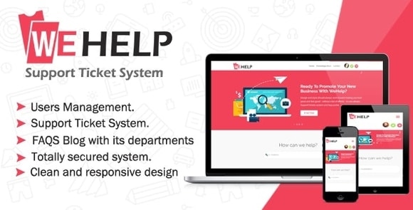 WeHelp Ticket Support System Nulled Script Download