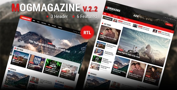 Mogtemplates MogMagazine Template For Blogger