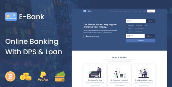 E-Bank Complete Online Banking System With DPS and Loan PHP Script