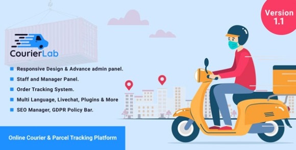 CourierLab Online Courier and Parcel Tracking Platform Nulled Script