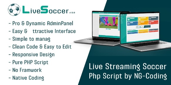 Live Stream Soccer CMS Football Live Score PHP Script