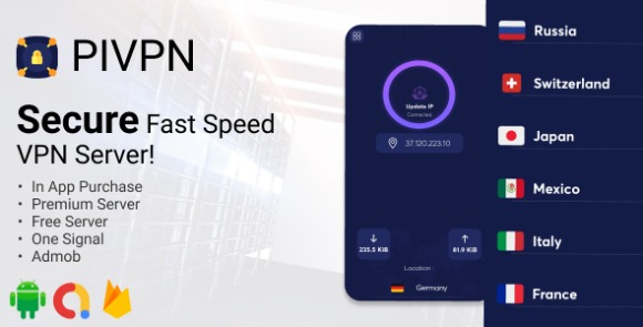 PIVPN Fast Speed Proxy VPN App Source Code