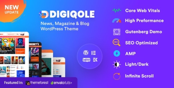 Digiqole News Magazine WordPress Theme Download