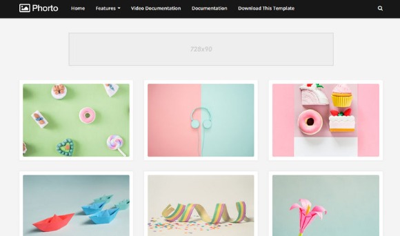 Phorto Premium Blogger Template Free Download