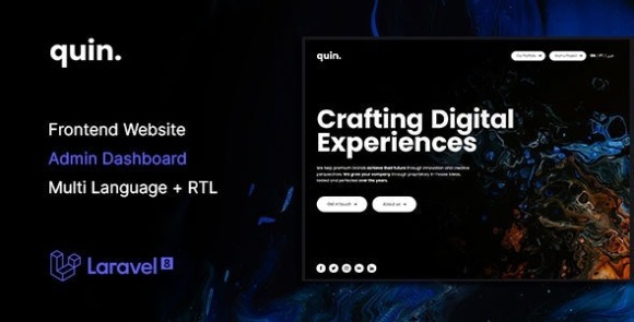 Quin Multipurpose Website CMS and Creative Agency Management System
