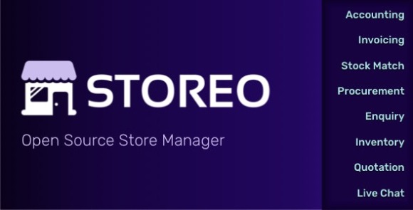 Storeo Open Source Store Manager for Accounting Billing and Inventory Management Download