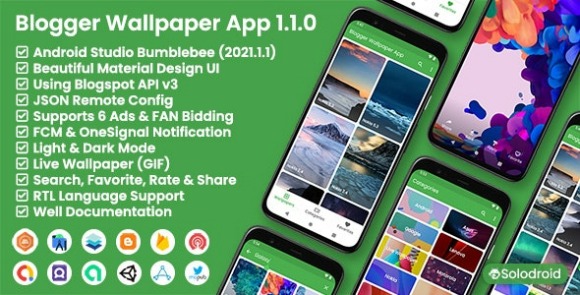 Blogger Wallpaper App Blogger API Source Code