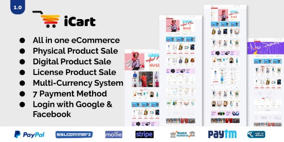 iCart Multipurpose eCommerce CMS Script Download