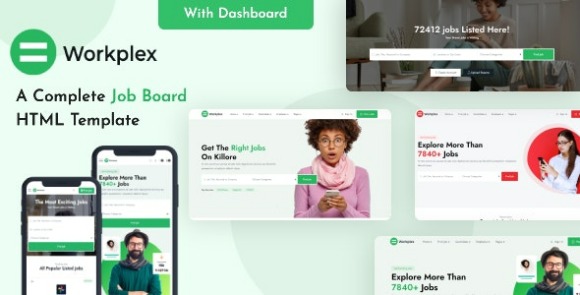 Workplex Job Board HTML Template Download
