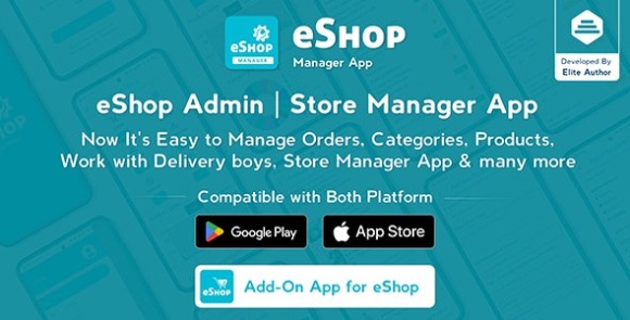 eShop Ecommerce Admin and Store Manager App Source Code