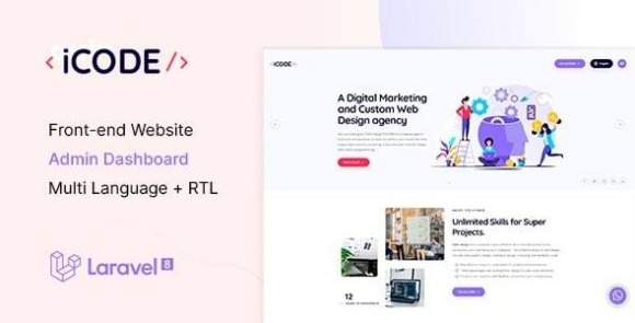iCode Multipurpose Website CMS and Creative Agency Management System