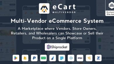 eCart Multi Vendor eCommerce System App with Admin Panel Source