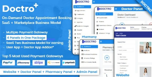 On-Demand Doctor Appointment Booking SaaS Marketplace Business App and Script