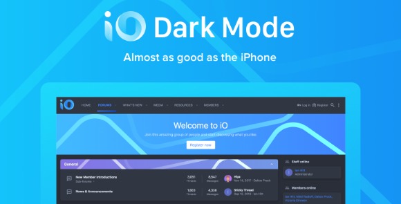 XenForo iO Dark Mode Theme