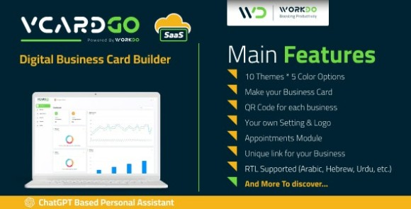 vCardGo SaaS Digital Business Card Builder Nulled Script