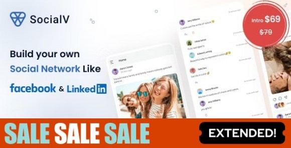 SocialV Social Network Flutter App with BuddyPress WordPress Backend Source