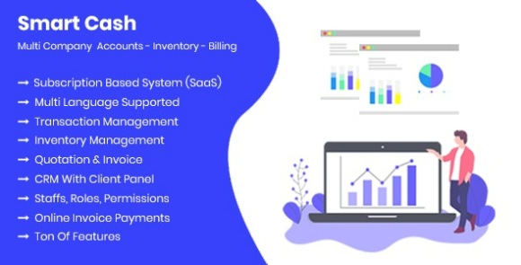 Smart Cash Multi Company Accounts Billing and Inventory SaaS Script
