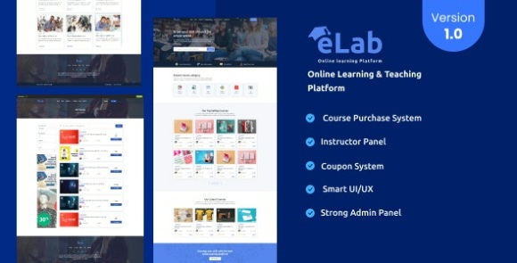 eLab Online Learning And Teaching Platform Script