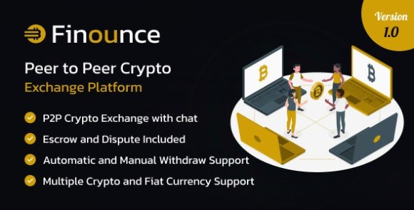 Finounce An Advance Peer to Peer Crypto Exchange Platform Nulled Script