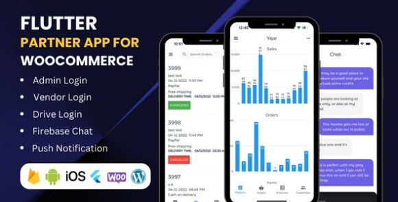 Flutter App for WooCommerce Admin Vendors and Delivery Boys App Source