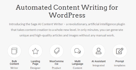 Sage AI Automated Content Writing WordPress Plugin Nulled