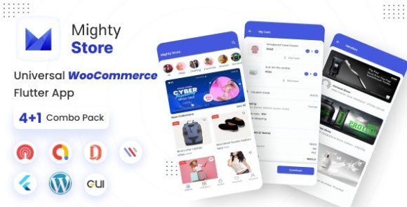 MightyStore WooCommerce Flutter E-commerce Full App Source