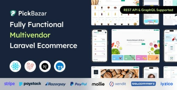 Pickbazar Laravel Multivendor Ecommerce with React NextJS