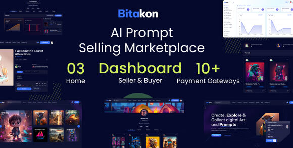 Bitakon AI Prompt Buy Selling Marketplace Nulled Script