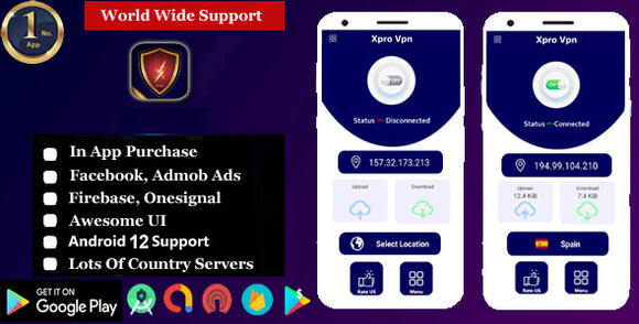 X-Pro VPN Unlimited Proxy Super Fast Free VPN App