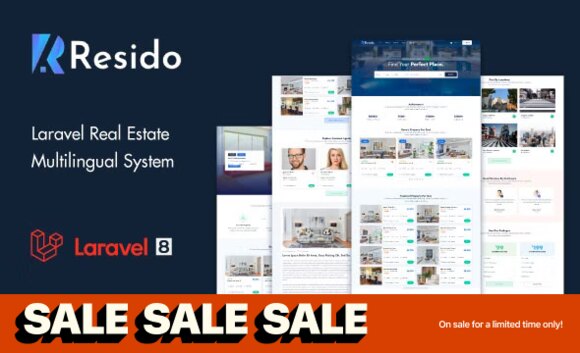 Resido Laravel Real Estate Multilingual System Nulled Script