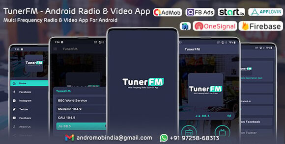 TunerFM Android Radio and Live TV App Source