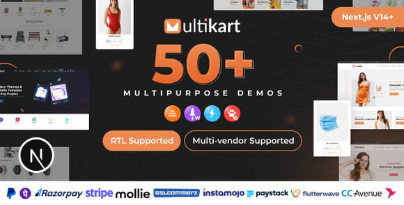 Multikart Single Multivendor eCommerce with React NextJS and Laravel