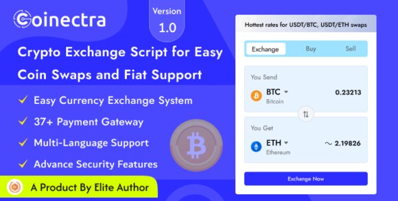 Coinectra Buy Sell and Crypto Currency Exchange Nulled Script