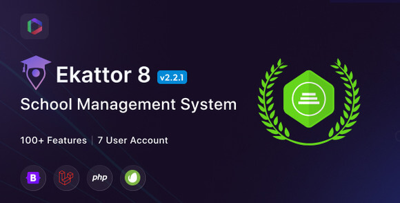 Ekattor 8 School Management System SaaS Nulled