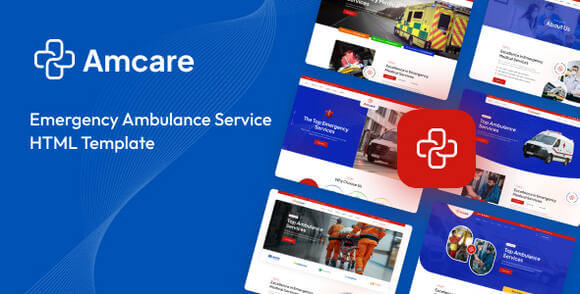Amcare Ambulance Service HTML Template Download