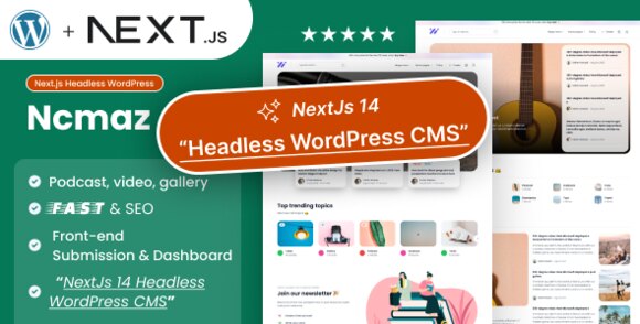 Ncmaz NextJs Headless WordPress Blog Magazine