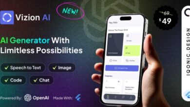 Vizion AI Creator App with Flutter with ChatGPT Source