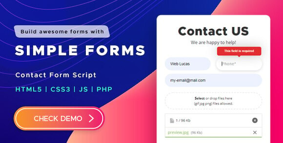 Simple Forms Contact Form Script