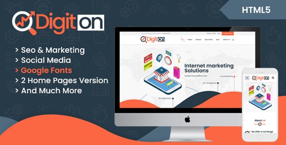 Digiton SEO and Digital Agency HTML Template