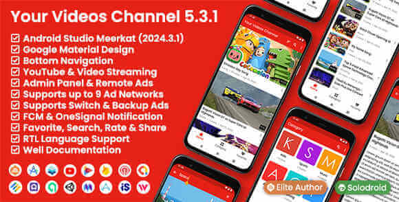 Your Videos Channel App Source Code