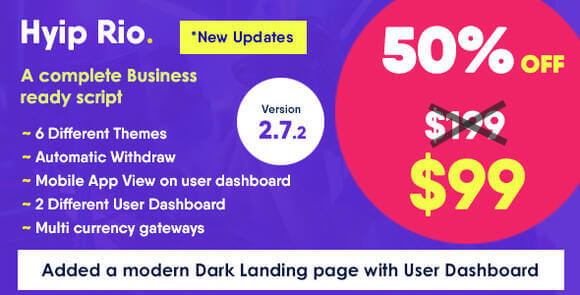 Hyip Rio Advanced Hyip Investment Scheme with Ranking System Nulled