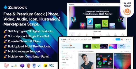 Zaistock Free Premium Stock Photo Video Audio Icon Illustration Script