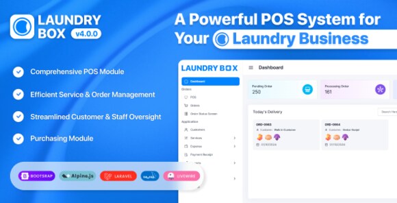 Laundry Box POS and Order Management System Nulled
