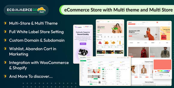 eCommerceGo SaaS eCommerce Store with Multi Theme Nulled