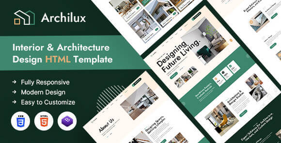 Archilux Interior and Architecture HTML Template