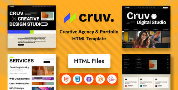 Cruv Creative Agency and Portfolio HTML Template