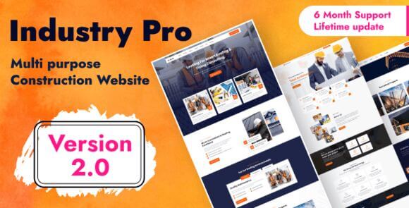 Industry PRO Multipurpose Construction Builder and Agency Website Script