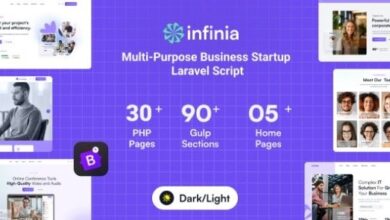 Infinia Multipurpose Business Consulting Startup Laravel Script