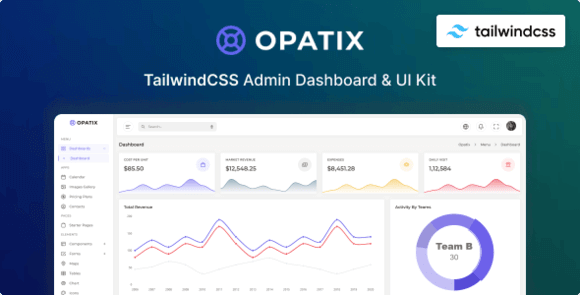 Opatix Tailwind CSS Admin Layout and UI Kit Template