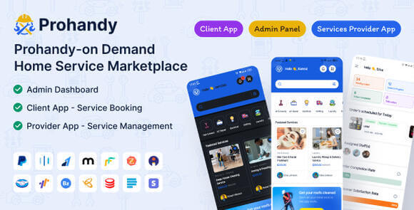 Prohandy On-Demand Handyman and Home Service Provider Marketplace Source